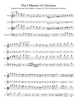 Christmas Carol Medley for String Trio - The 9 minutes of Christmas