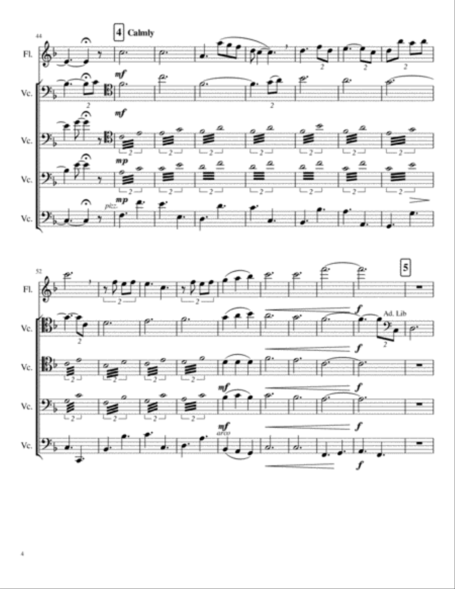 Can't Help Falling In Love Flute scores gallery preview page 4