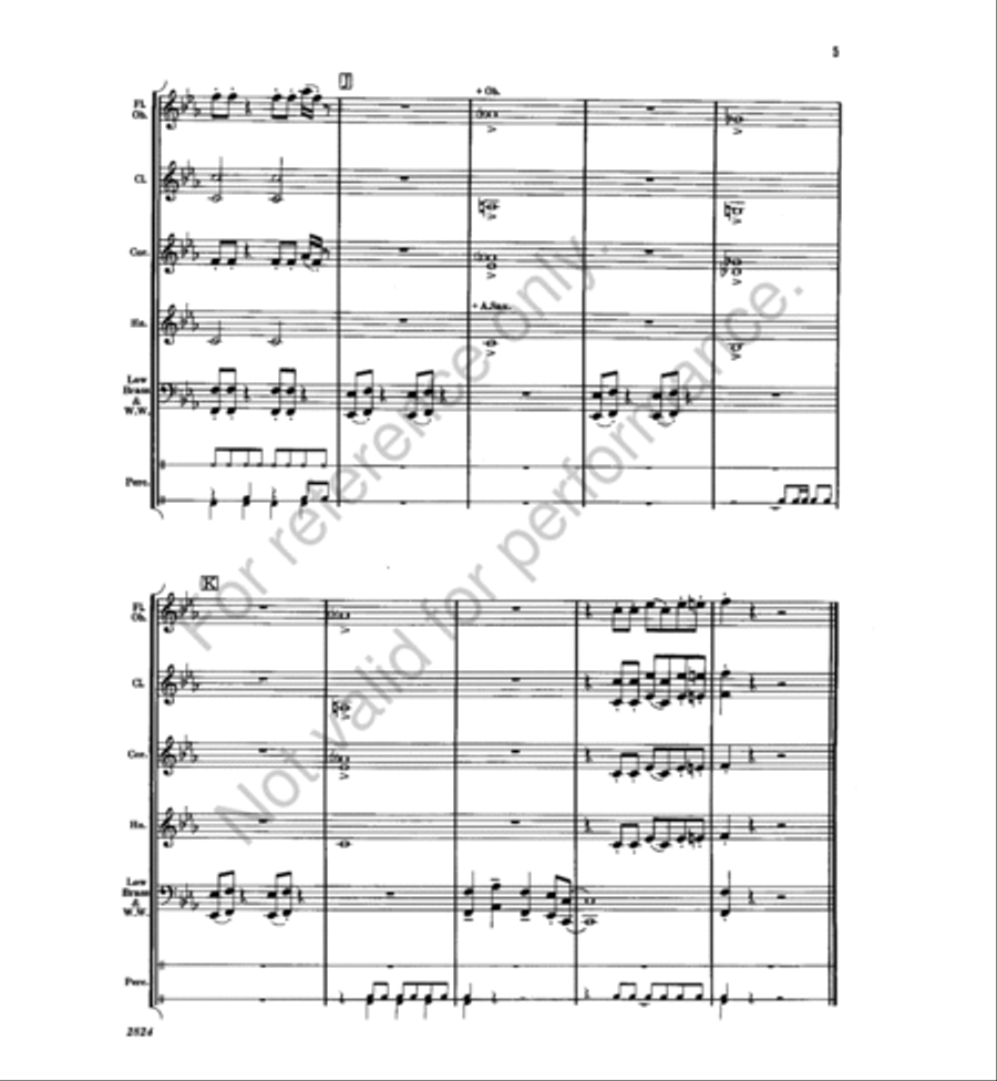 Karate Rock Concert Band scores gallery preview page 6