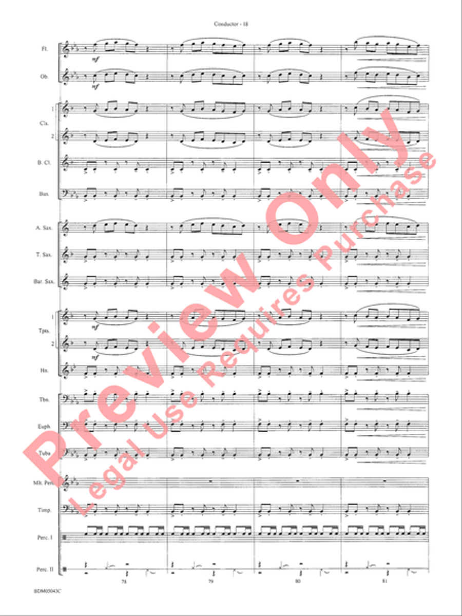 Abaco Overture Concert Band Methods scores gallery preview page 22