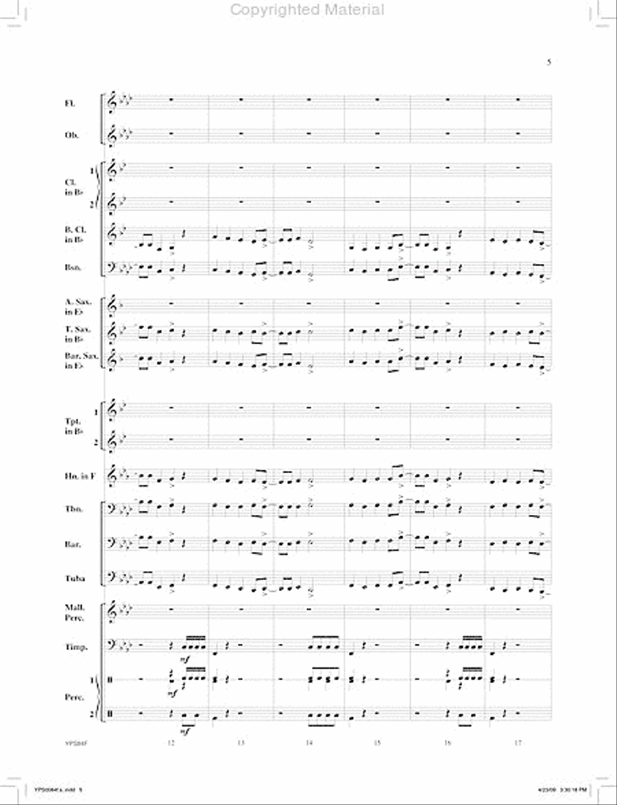 Zodiac Concert Band scores gallery preview page 6