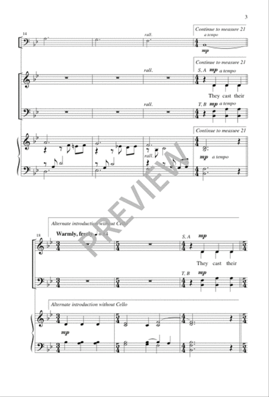 The Peace of God The Peace of God 4-Part scores gallery preview page 3