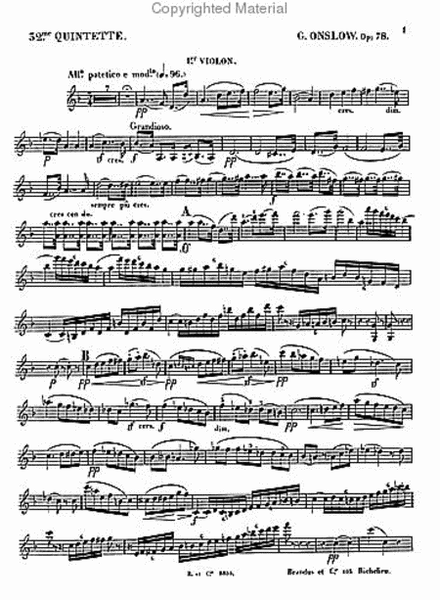 Quintet no.32 for two violins, two violas and cello - Opus 78