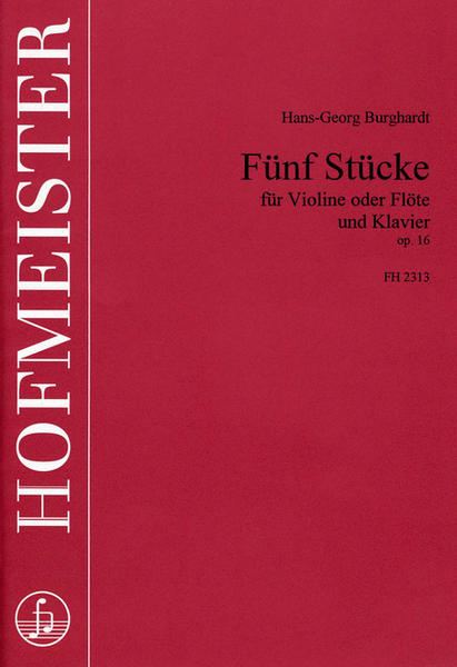 Funf Stucke, op. 16