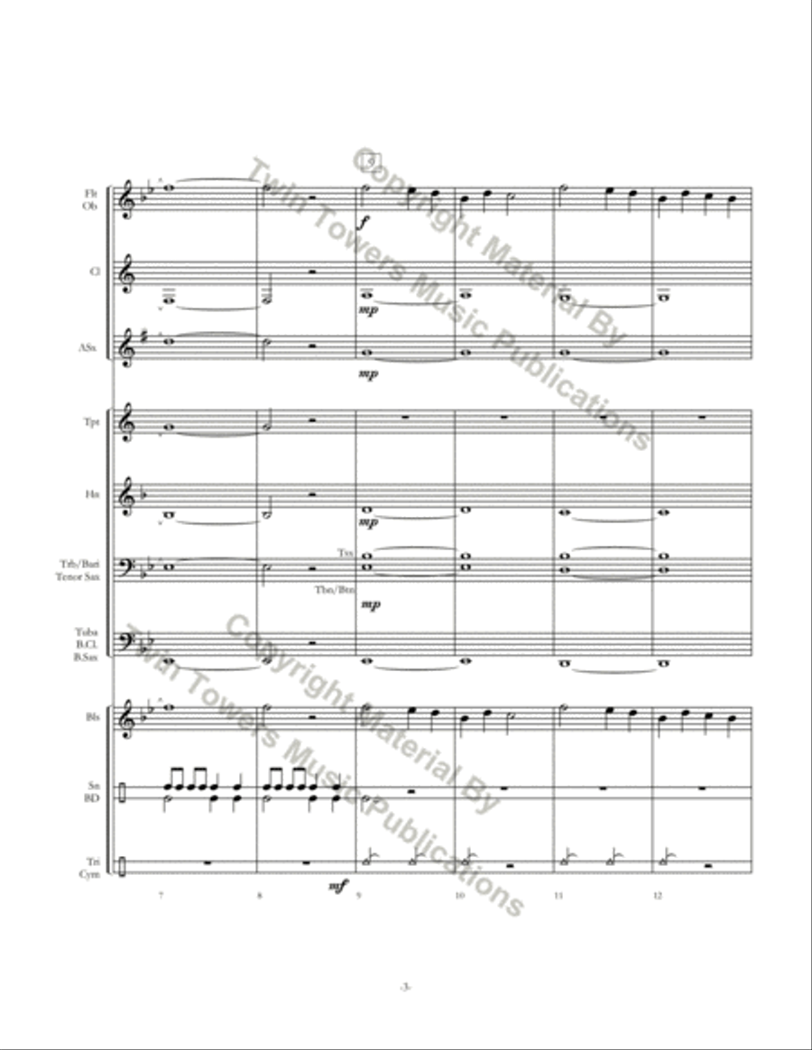 Surprise Variations Surprise Variations Concert Band scores gallery preview page 4