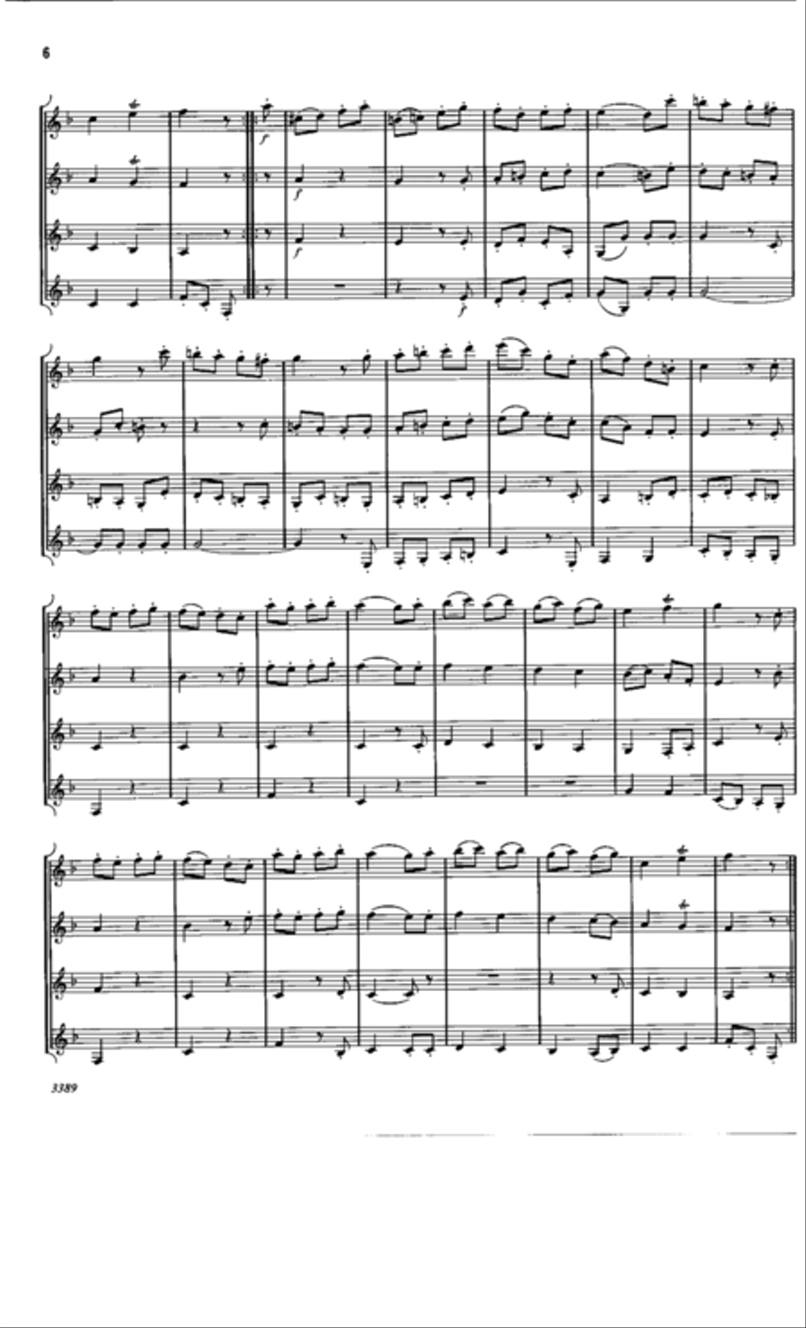 Polonaise and Finale Polonaise and Finale Clarinet Quartet scores gallery preview page 5