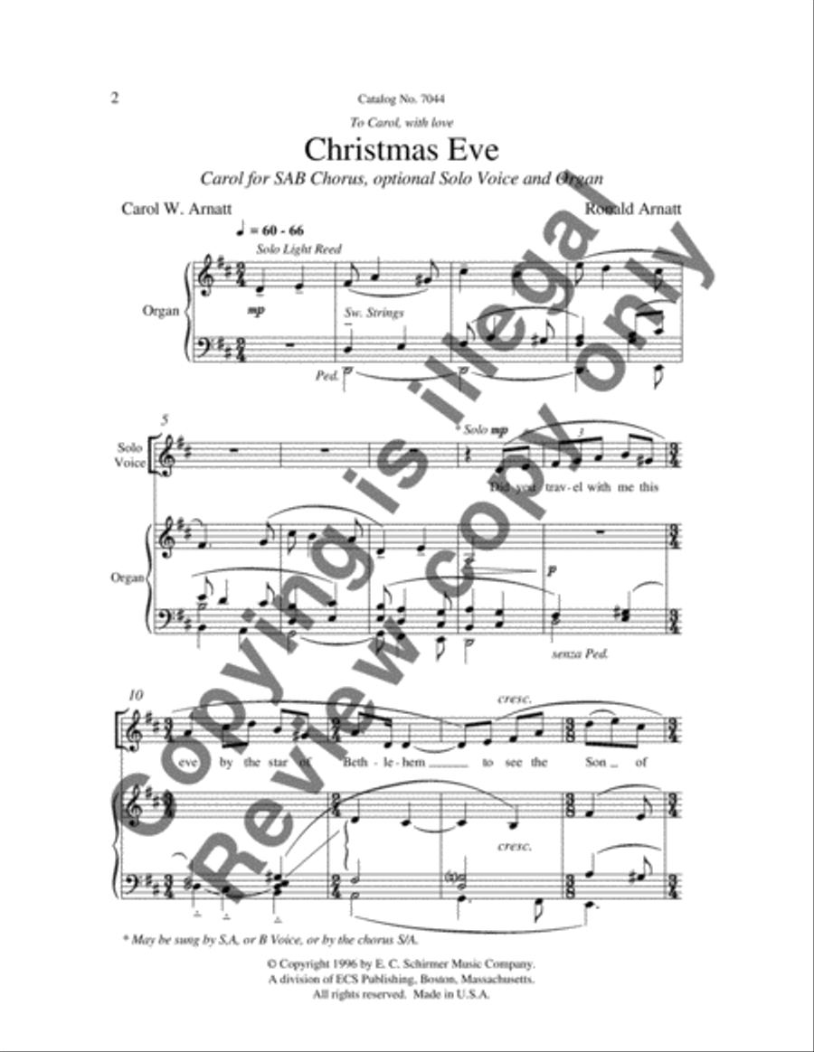 Christmas Eve 3-Part scores gallery preview page 3