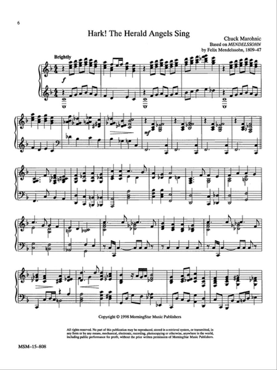 Christmas Jazz: Five Carols for Piano, Set 1 Piano Solo scores gallery preview page 5