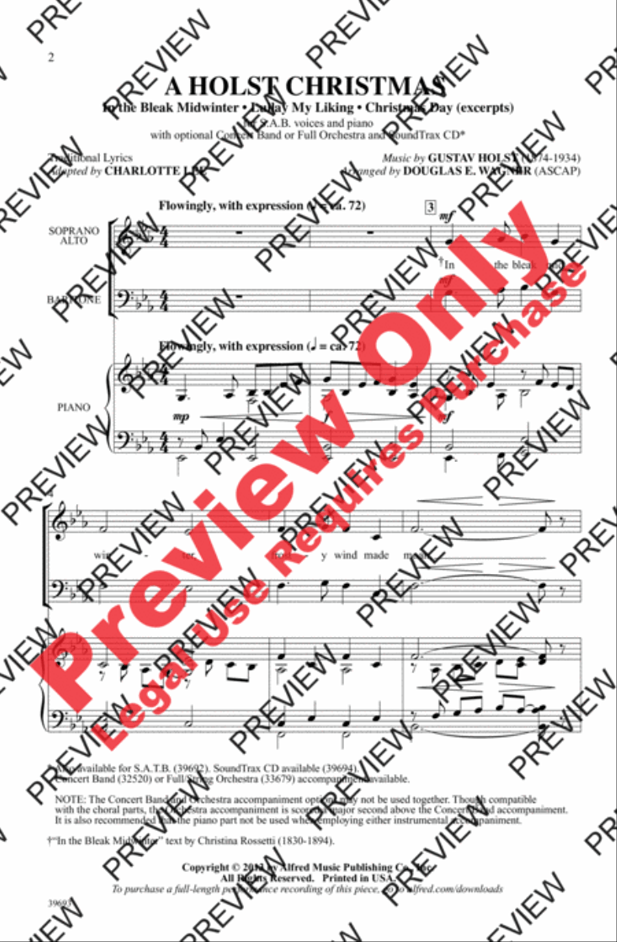 A Holst Christmas A Holst Christmas 3-Part scores gallery preview page 2