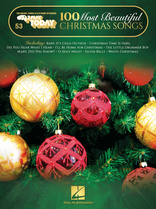 Book cover for 100 Most Beautiful Christmas Songs