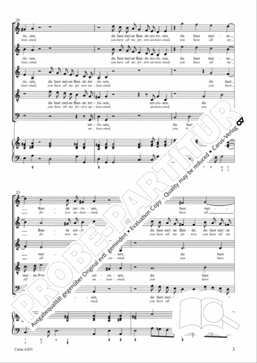 Schein: Israelsbrunnlein. Fontana d'Israel. Complete edition Choir scores gallery preview page 10