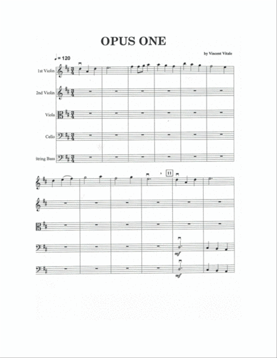 OPUS ONE String Orchestra scores gallery preview page 3