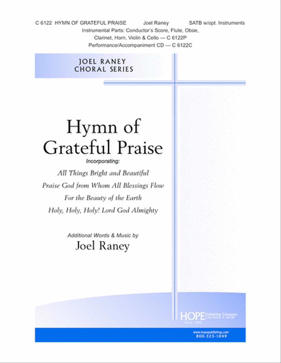 Hymn of Grateful Praise Hymn of Grateful Praise Choir scores gallery preview page 1