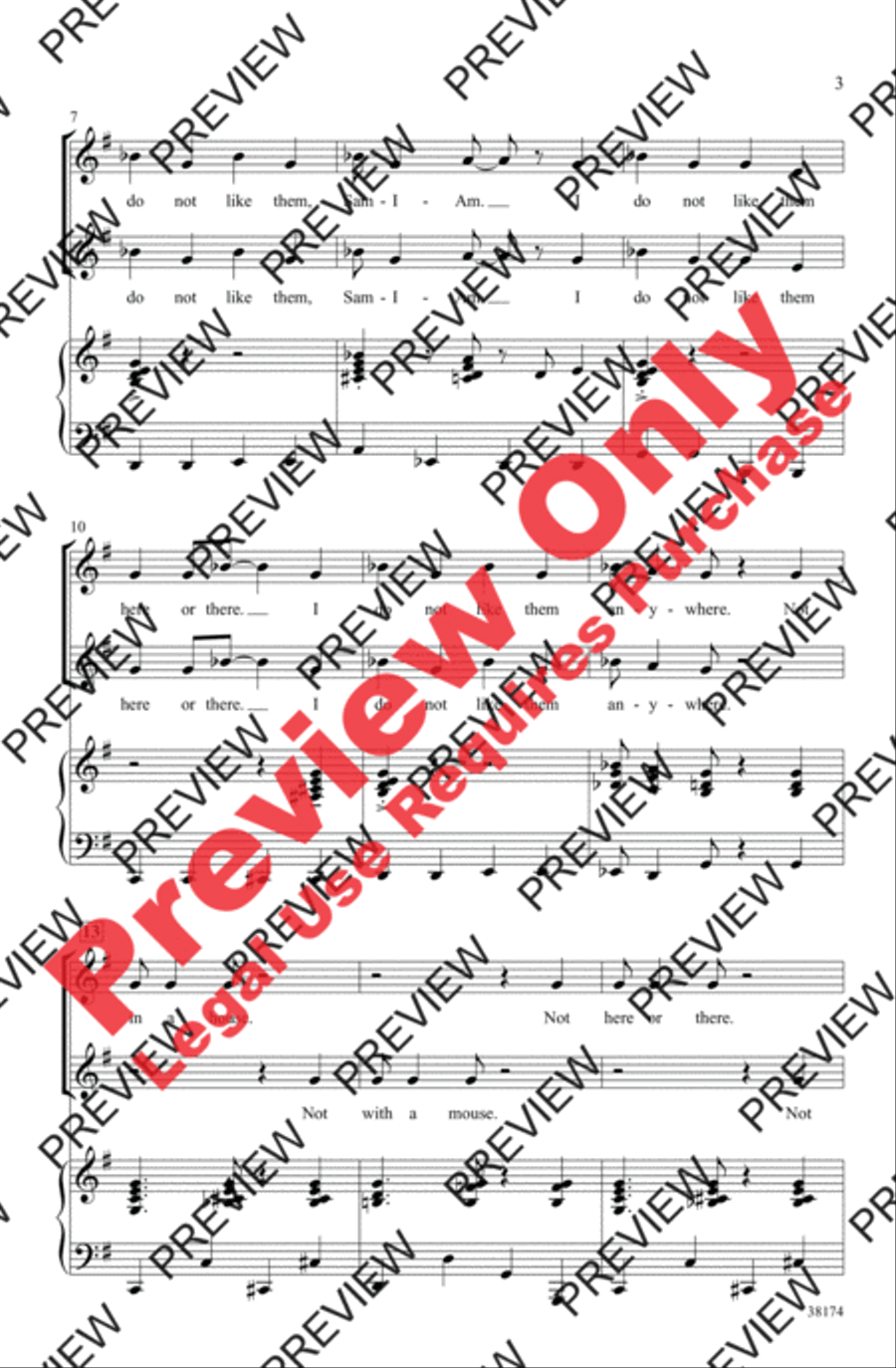 Green Eggs and Ham 2-Part scores gallery preview page 3