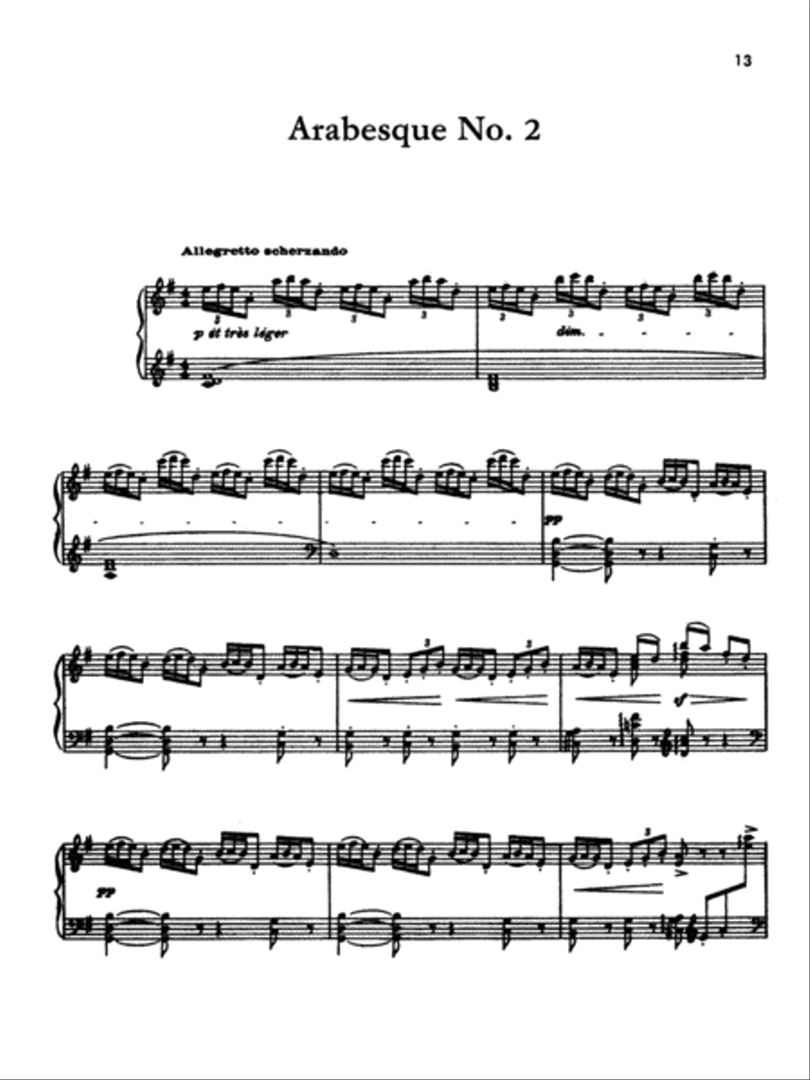 Debussy: Album for Piano Solo Piano Solo scores gallery preview page 6