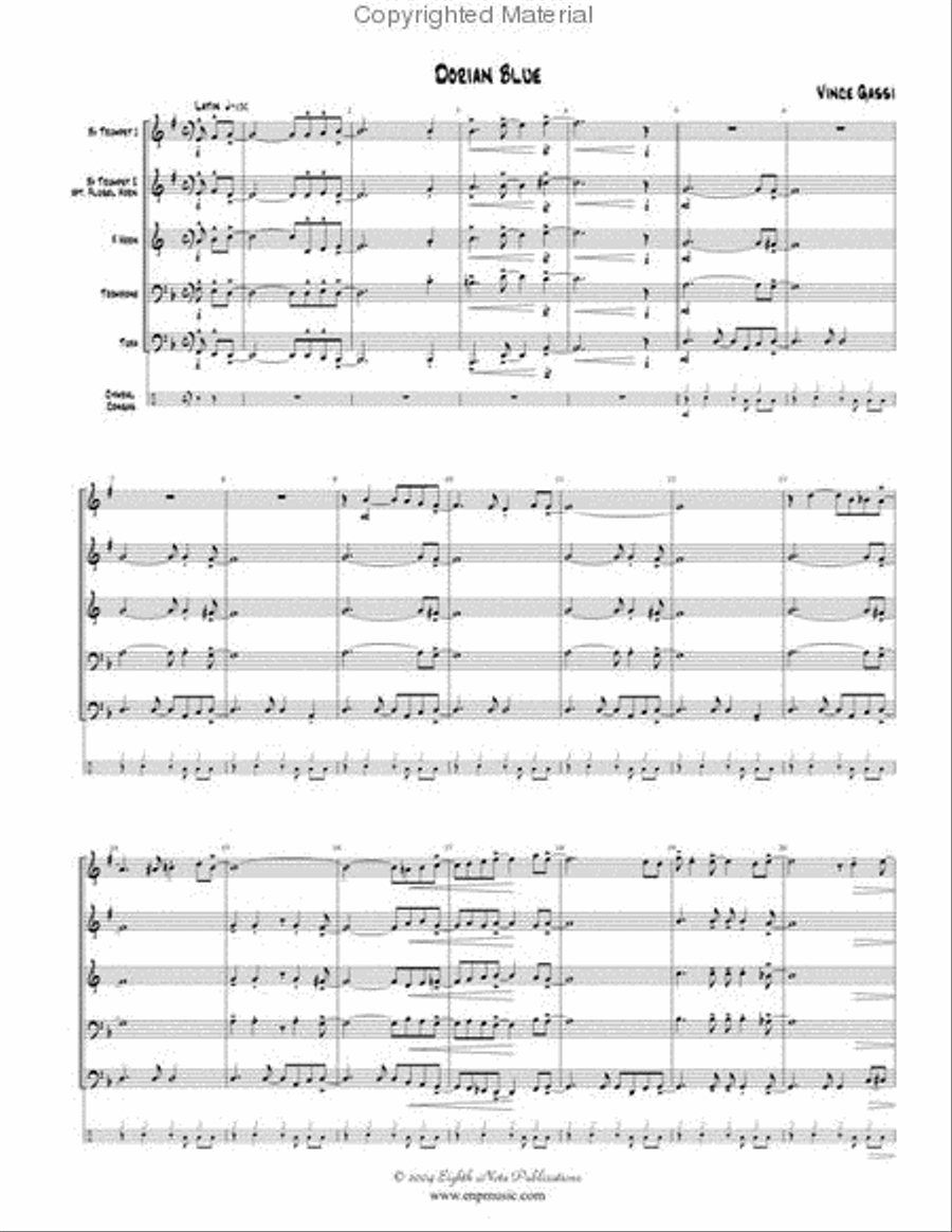 Dorian Blue Brass Ensemble scores gallery preview page 2