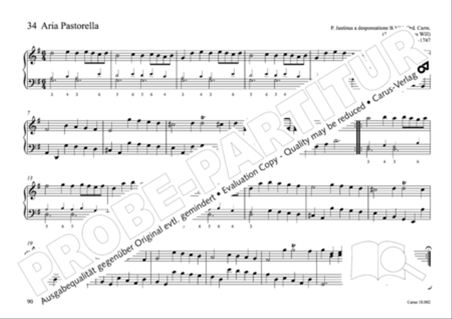 Pastoral music for organ, vol. 2: Germany, Bohemia, Austria, South Tyrol Organ Solo scores gallery preview page 91