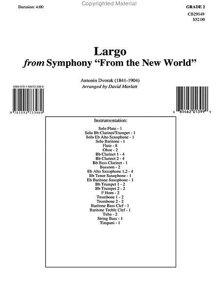Largo from Symphony From the New World