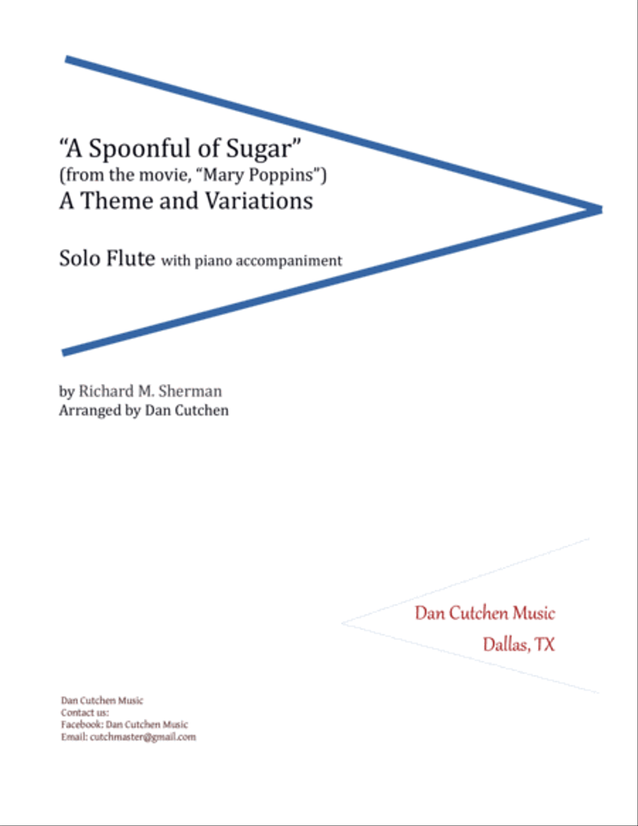 A Spoonful Of Sugar Flute Solo scores gallery preview page 1