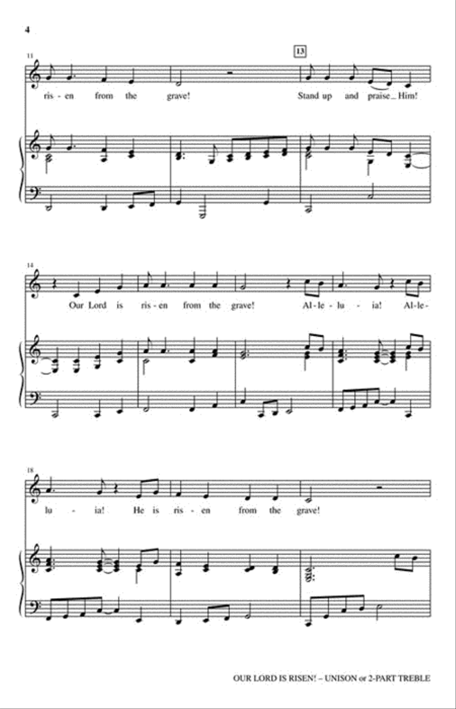 Our Lord Is Risen! Unison Choir scores gallery preview page 3