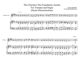 Book cover for The Church's One Foundation - Aurelia - Trumpet and Organ