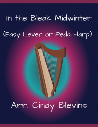 Book cover for In the Bleak Midwinter, for Easy Harp Solo