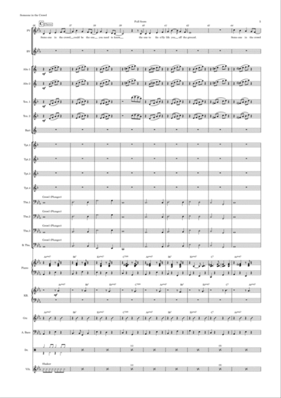 Someone In The Crowd Jazz Ensemble scores gallery preview page 5