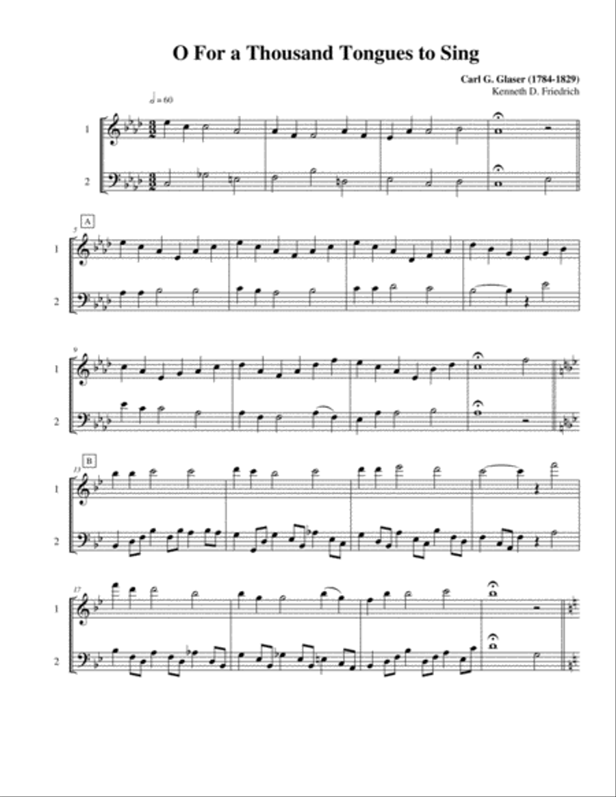 Ten Selected Hymns for the Performing Duet, Vol. 6 - violin and cello String Duet scores gallery preview page 3