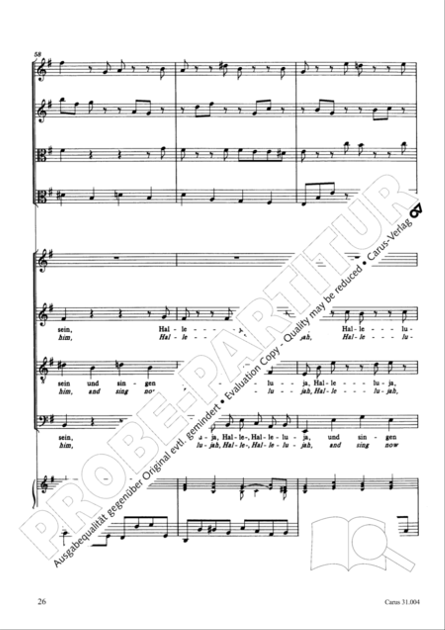 Christ lay in death's cold prison (Christ lag in Todesbanden) 4-Part scores gallery preview page 27