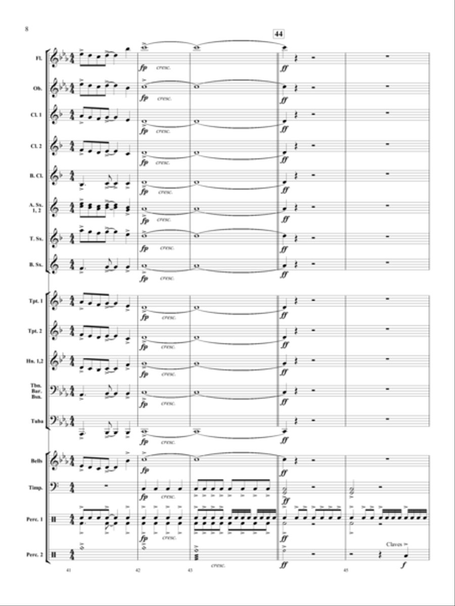 Call of Courage Call of Courage Concert Band scores gallery preview page 9