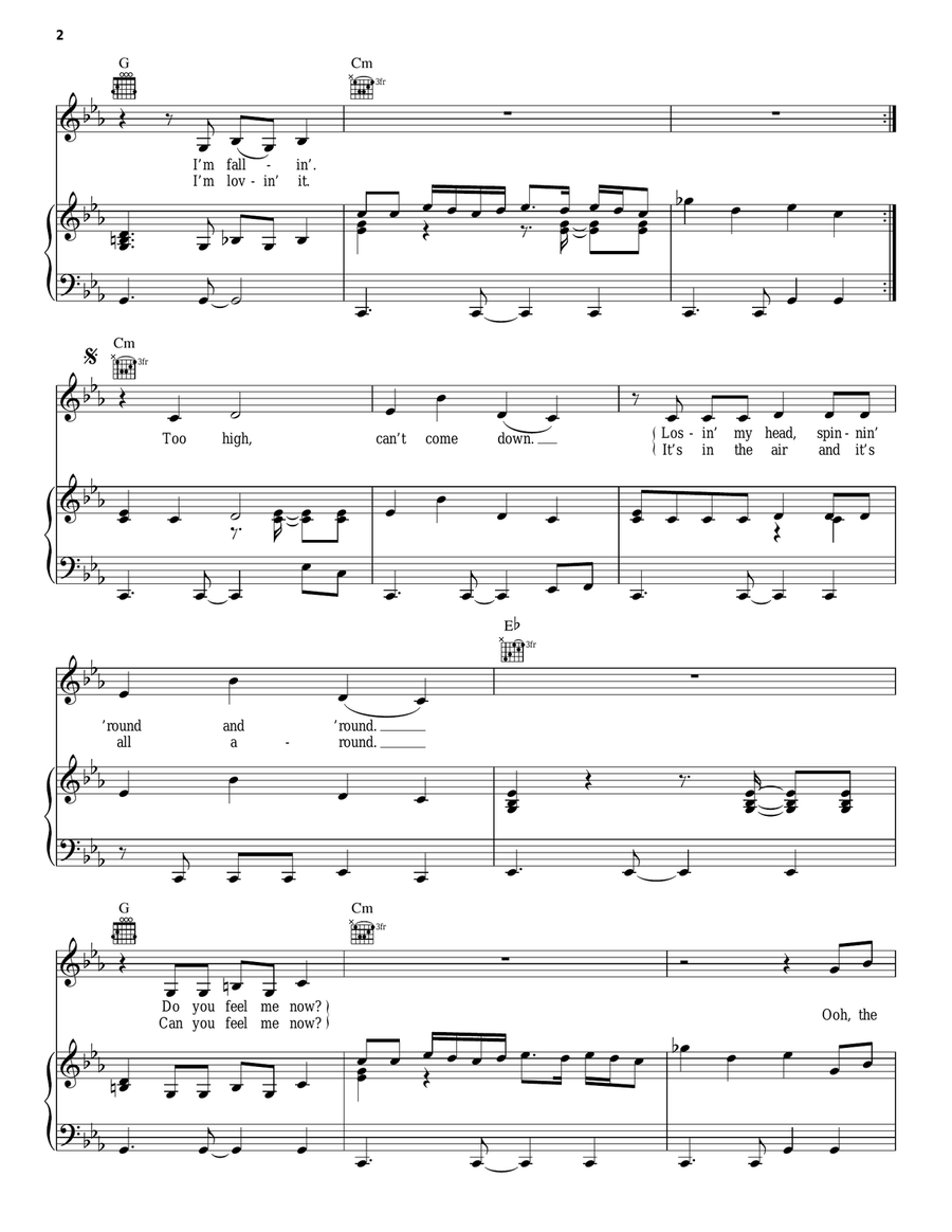 Toxic Piano, Vocal, Guitar scores gallery preview page 2