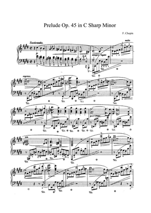 Chopin Prelude Op. 45 in C Sharp Minor