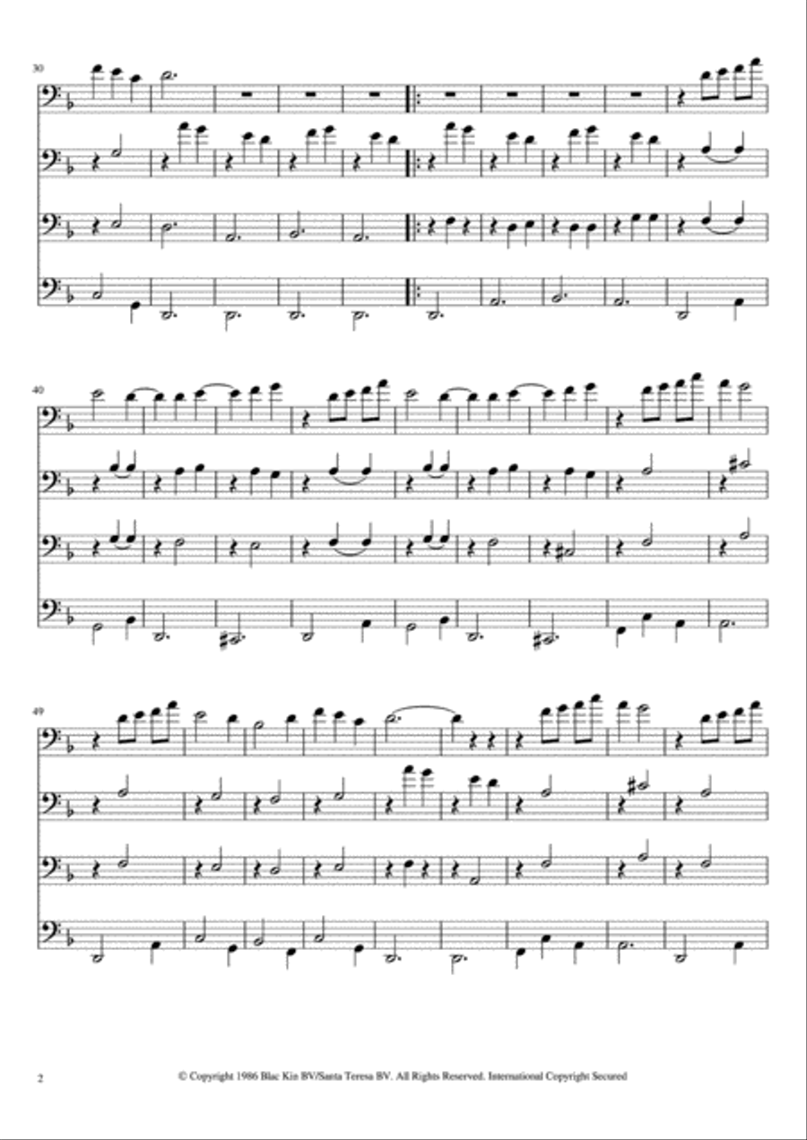 Hijo De La Luna String Quartet scores gallery preview page 3