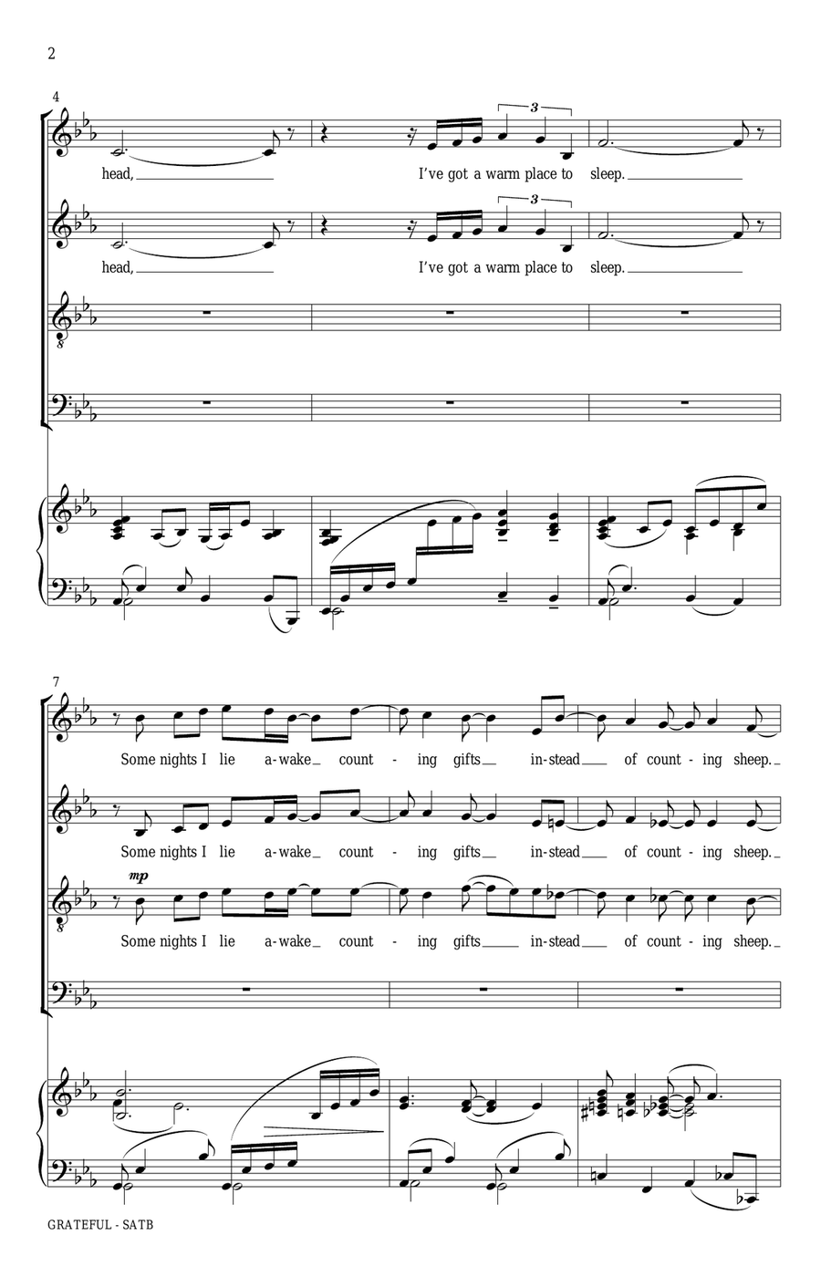 Grateful Grateful 4-Part scores gallery preview page 2
