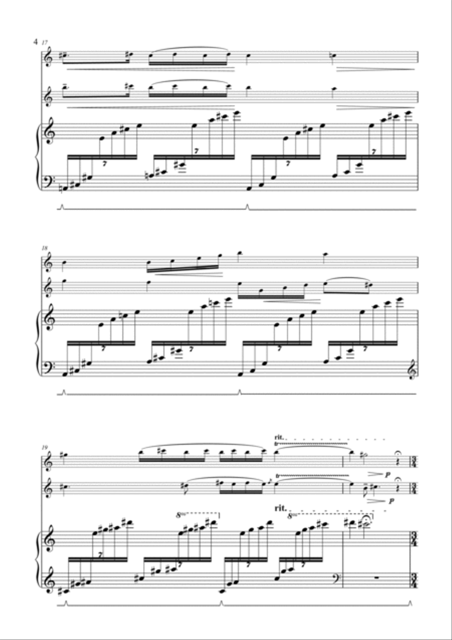 The stirring of the Great Unknown Small Ensemble scores gallery preview page 4