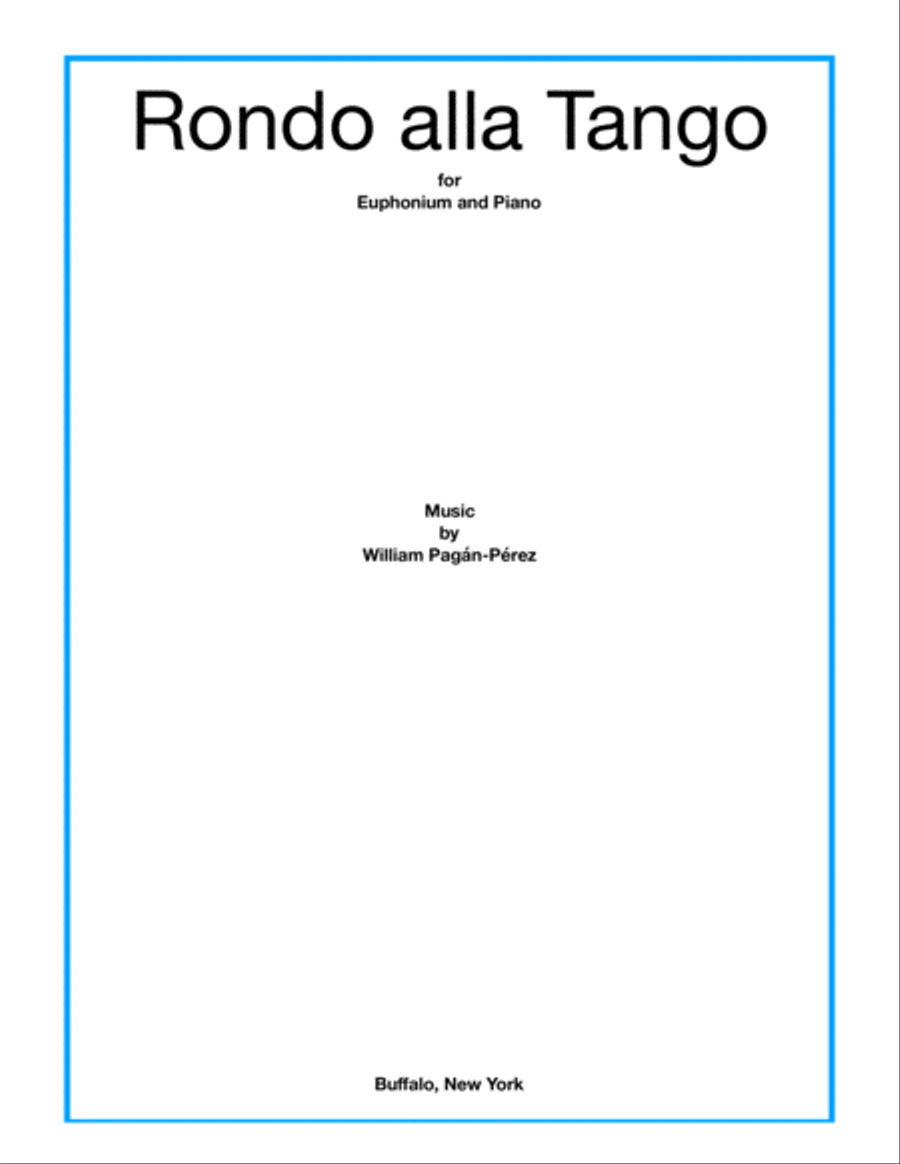 Rondo alla Tango Euphonium scores gallery preview page 1