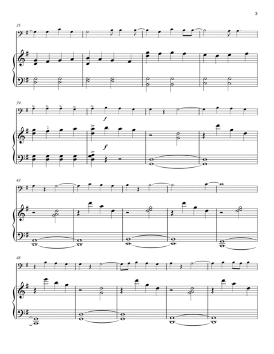 Fight Song/Amazing Grace Easy Piano scores gallery preview page 3