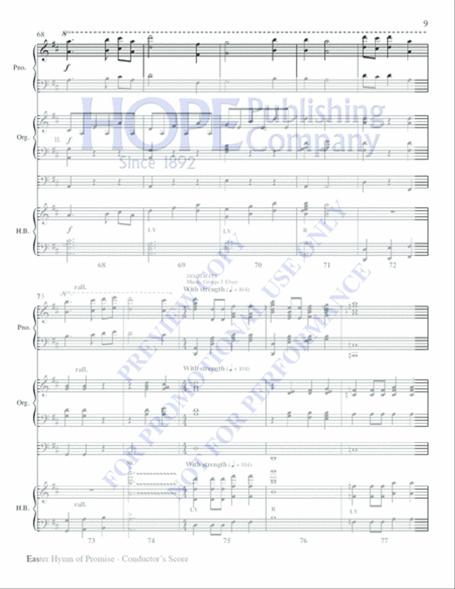 Easter Hymn of Promise Easter Hymn of Promise Choir scores gallery preview page 8