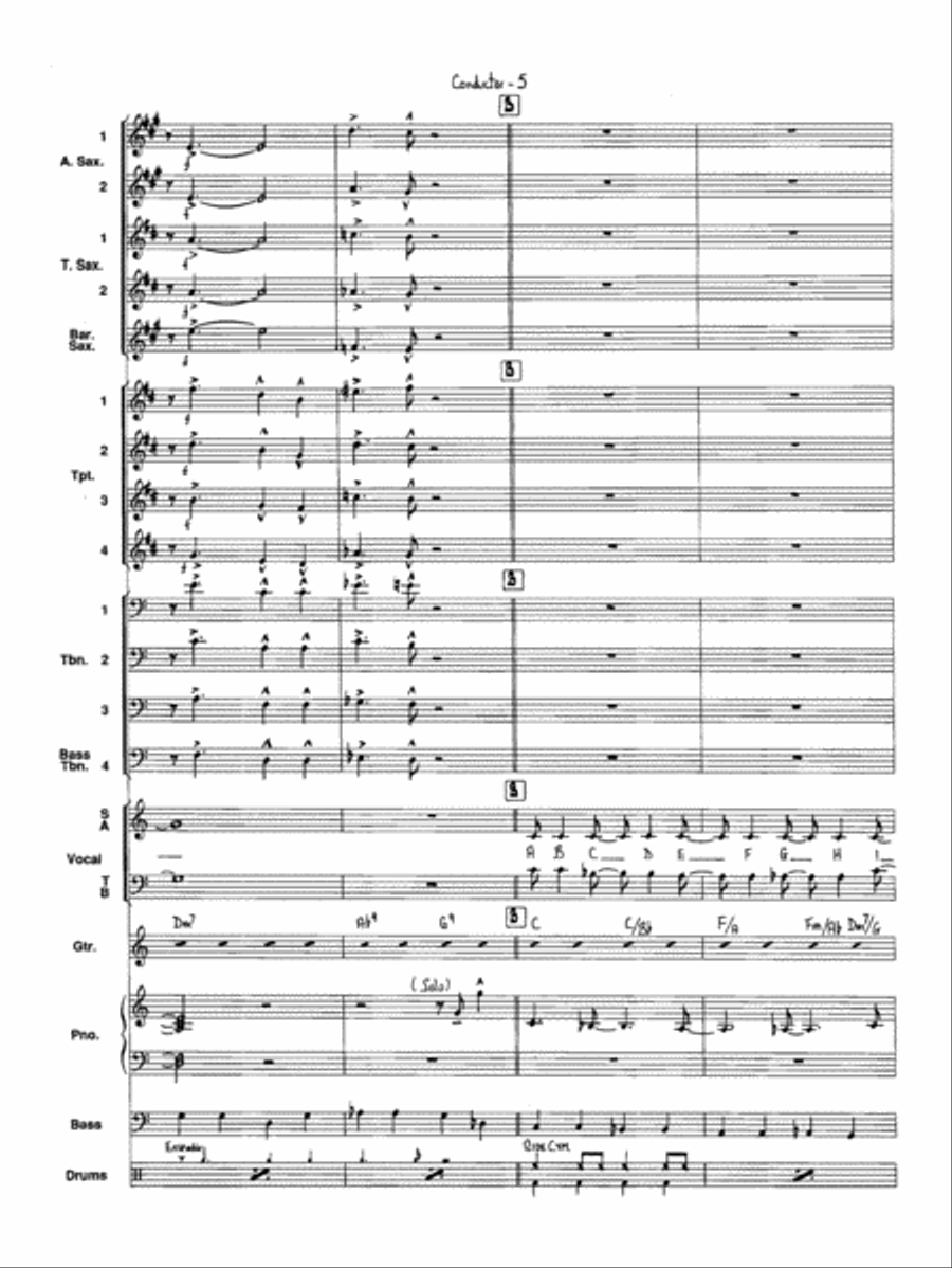 I've Got a Gal in Kalamazoo: Score Jazz Ensemble scores gallery preview page 6