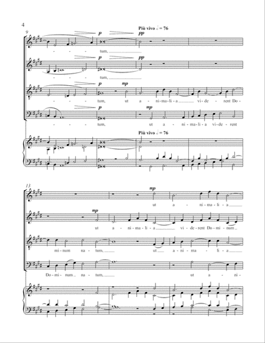 O Magnum Mysterium 4-Part scores gallery preview page 4