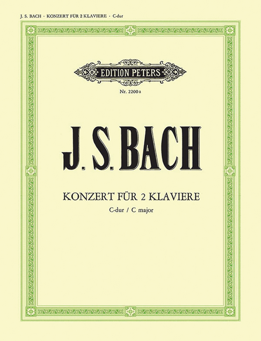 Johann Sebastian Bach: Concerto For Two Pianos