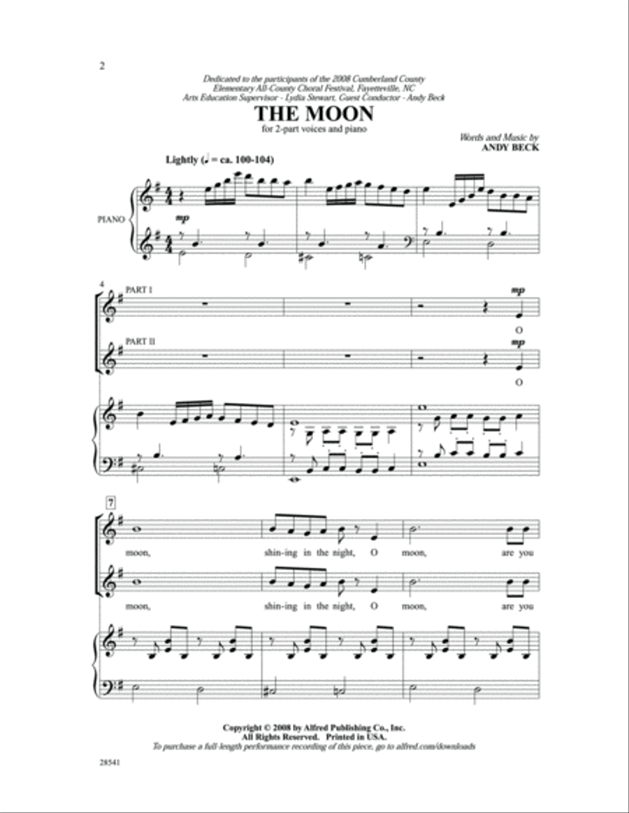 The Moon 2-Part scores gallery preview page 2
