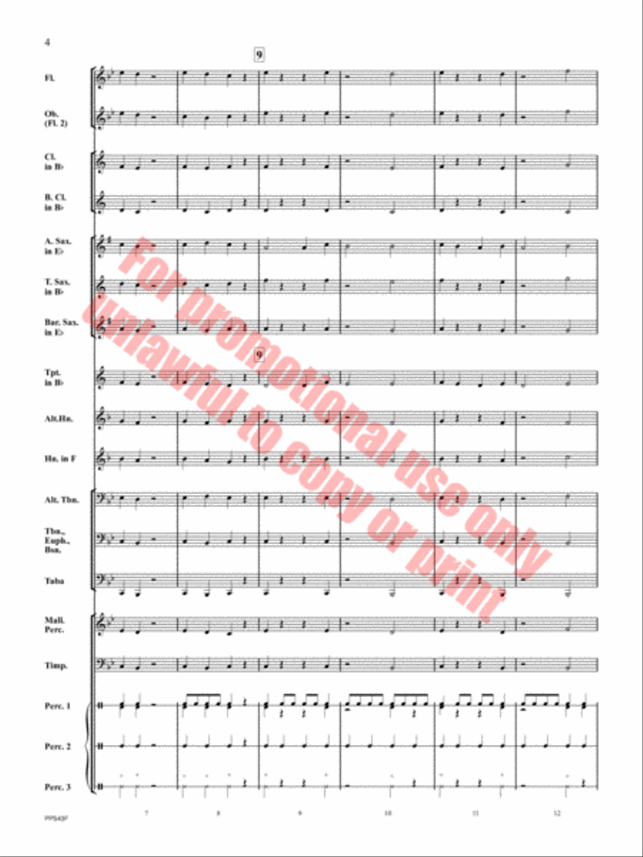 False Start False Start Concert Band scores gallery preview page 5