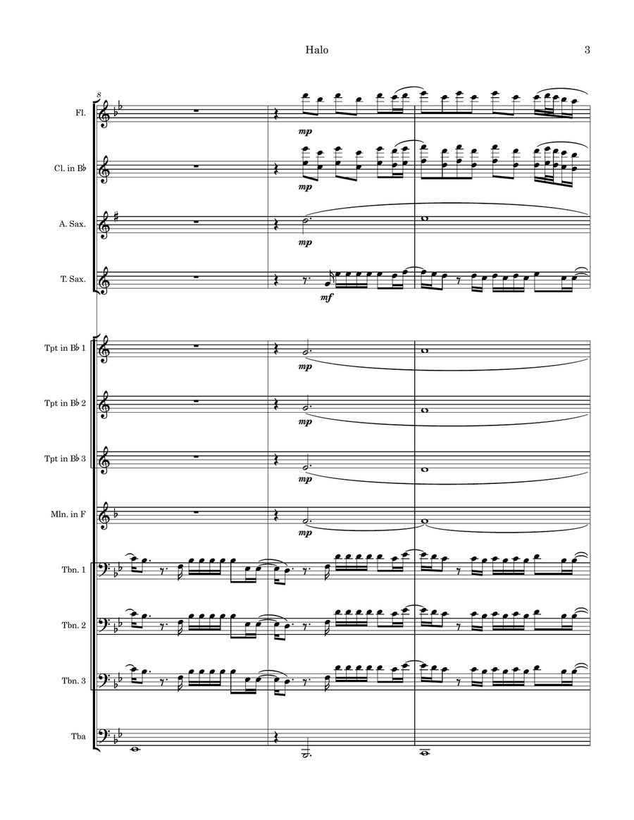 Halo Marching Band scores gallery preview page 3