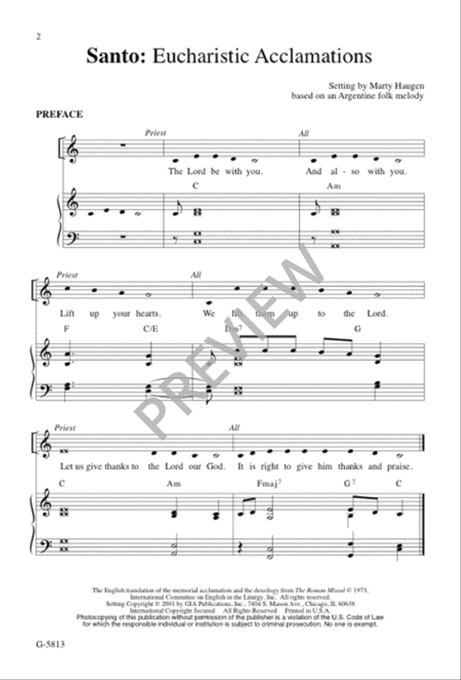 Santo Santo 2-Part scores gallery preview page 1