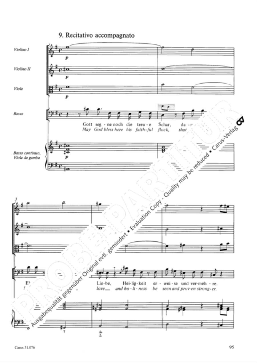 The heavens are telling the Father's glory (Die Himmel erzahlen die Ehre Gottes) 4-Part scores gallery preview page 96