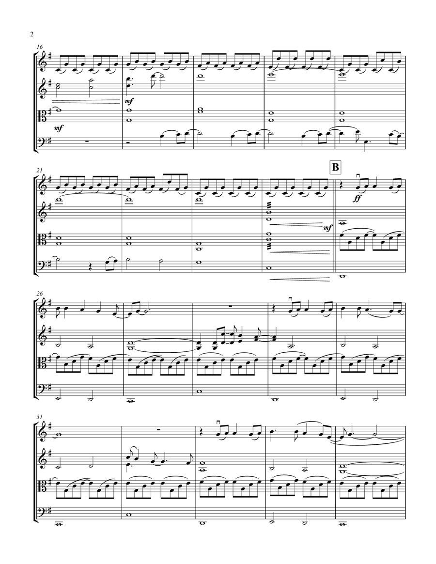 A Million Dreams String Quartet scores gallery preview page 2