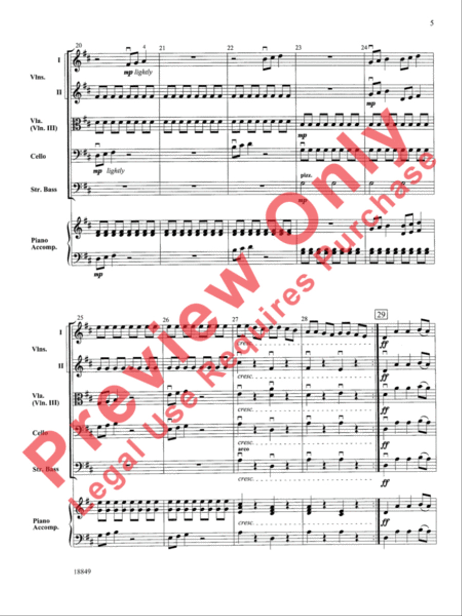 Sonata Vivant Sonata Vivant String Orchestra scores gallery preview page 6