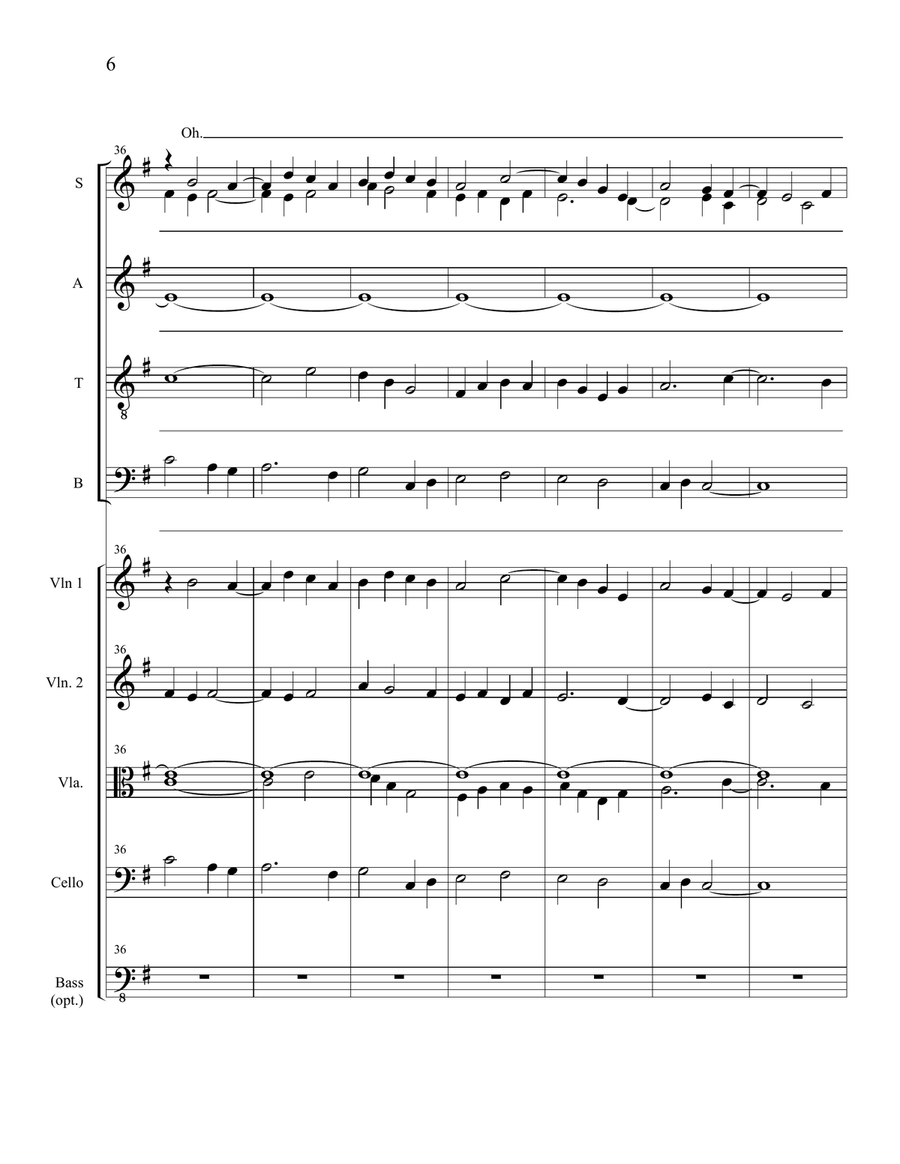 Dona Nobis Pacem (SATB - full score) 4-Part scores gallery preview page 6