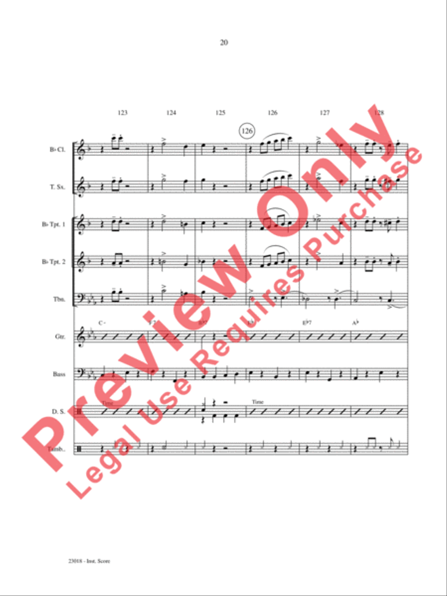 Swing Low, Sing Low Choir scores gallery preview page 21